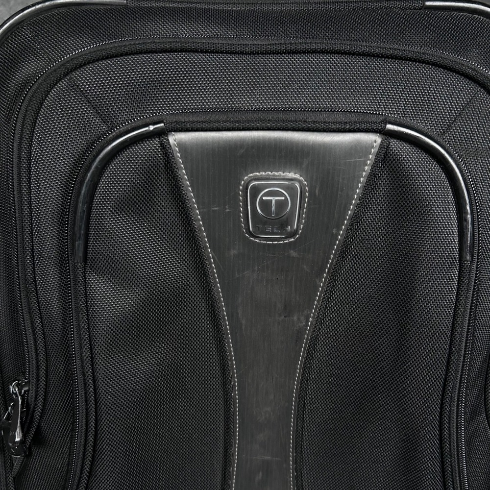Tumi T-Tech 22" Expandable Rolling Carry On Suitcase Black Ballistic Nylon View 2